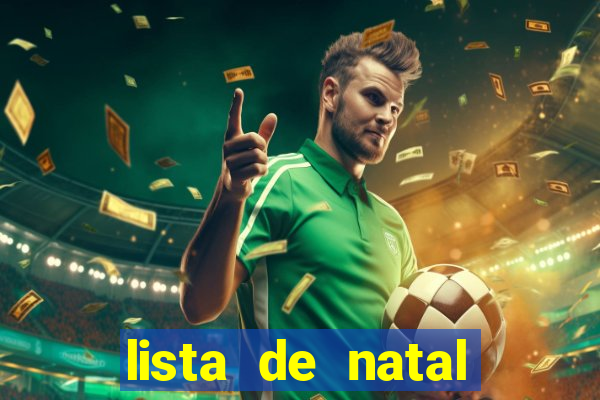 lista de natal para imprimir